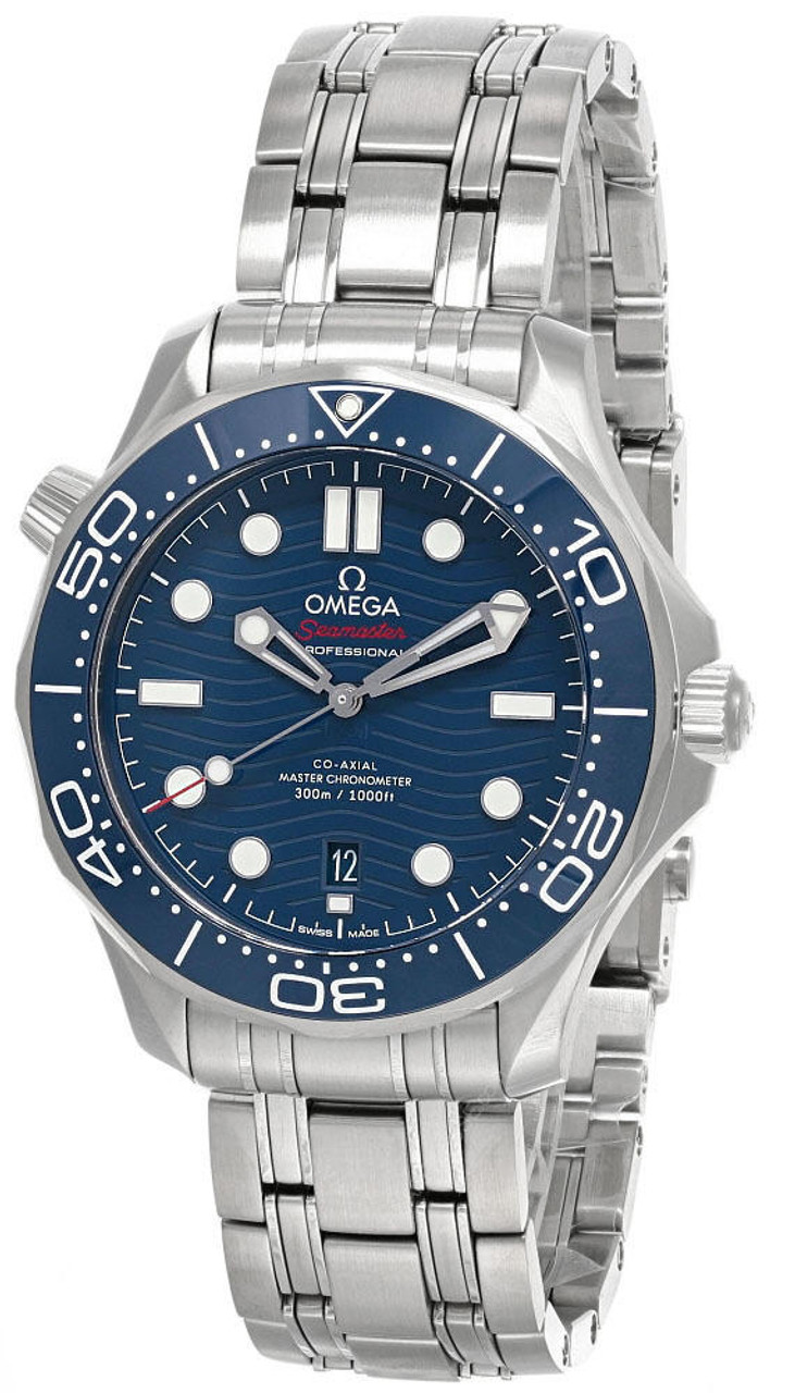 OMEGA Watches SEAMASTER 42MM AUTO SS BLUE DIAL MEN'S WATCH 210.30.42.20.03.001 - Click Image to Close